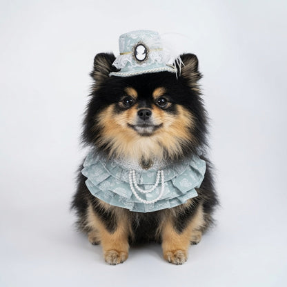 MOMOJI Augusta (1-Regency Celadon Sage) | Pet Hat