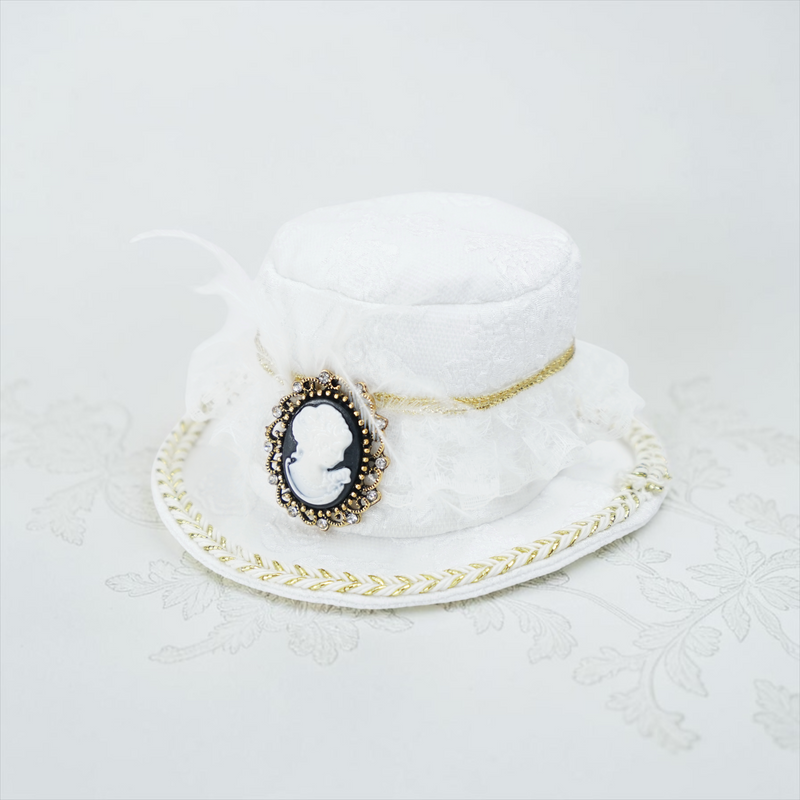 MOMOJI Augusta (2-Bridal Alabaster White) | Pet Hat