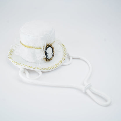 MOMOJI Augusta (2-Bridal Alabaster White) | Pet Hat