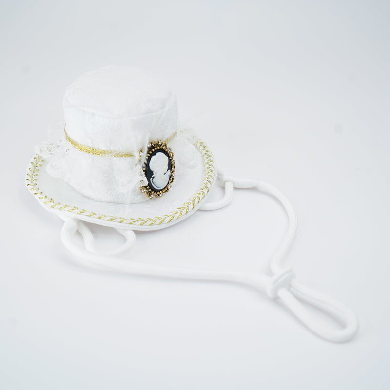 MOMOJI Augusta (2-Bridal Alabaster White) | Pet Hat
