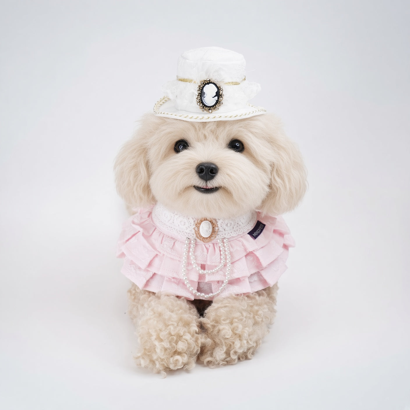 MOMOJI Augusta (2-Bridal Alabaster White) | Pet Hat