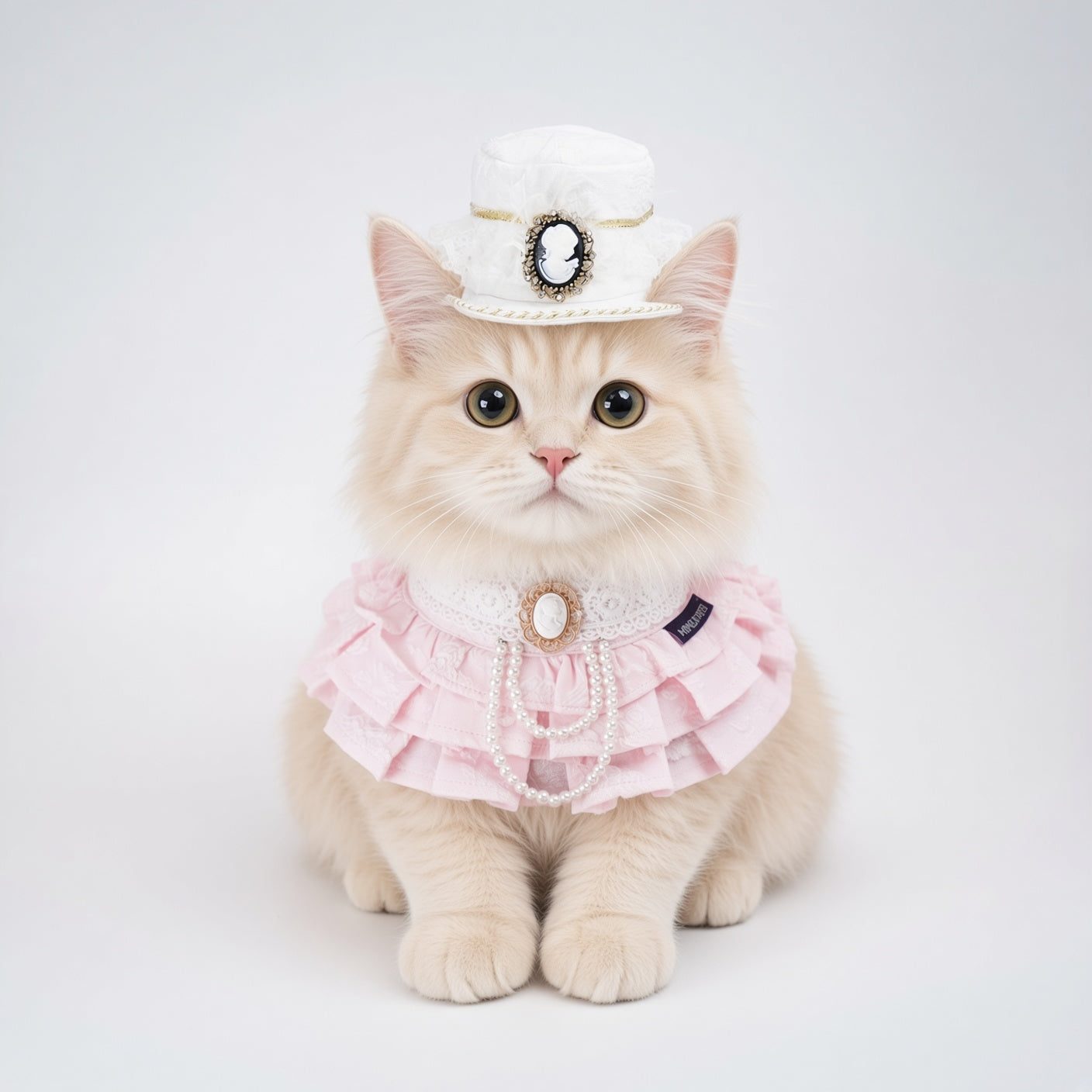 MOMOJI Augusta (2-Bridal Alabaster White) | Pet Hat