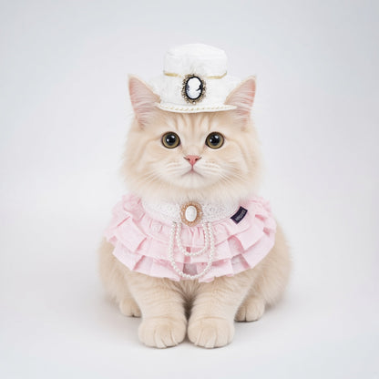 MOMOJI Augusta (2-Bridal Alabaster White) | Pet Hat