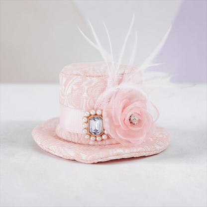 MOMOJI Georgiana (1-Powdered Rose Brocade) | Pet Hat