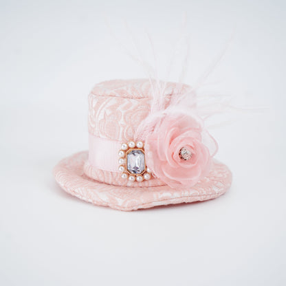 MOMOJI Georgiana (1-Powdered Rose Brocade) | Pet Hat