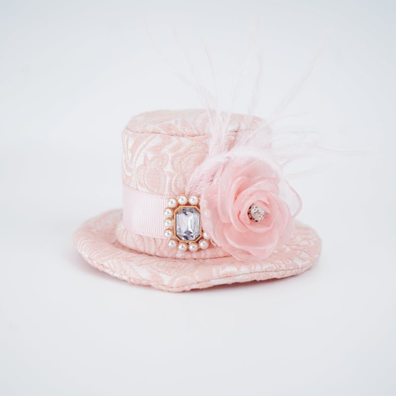 MOMOJI Georgiana (1-Powdered Rose Brocade) | Pet Hat