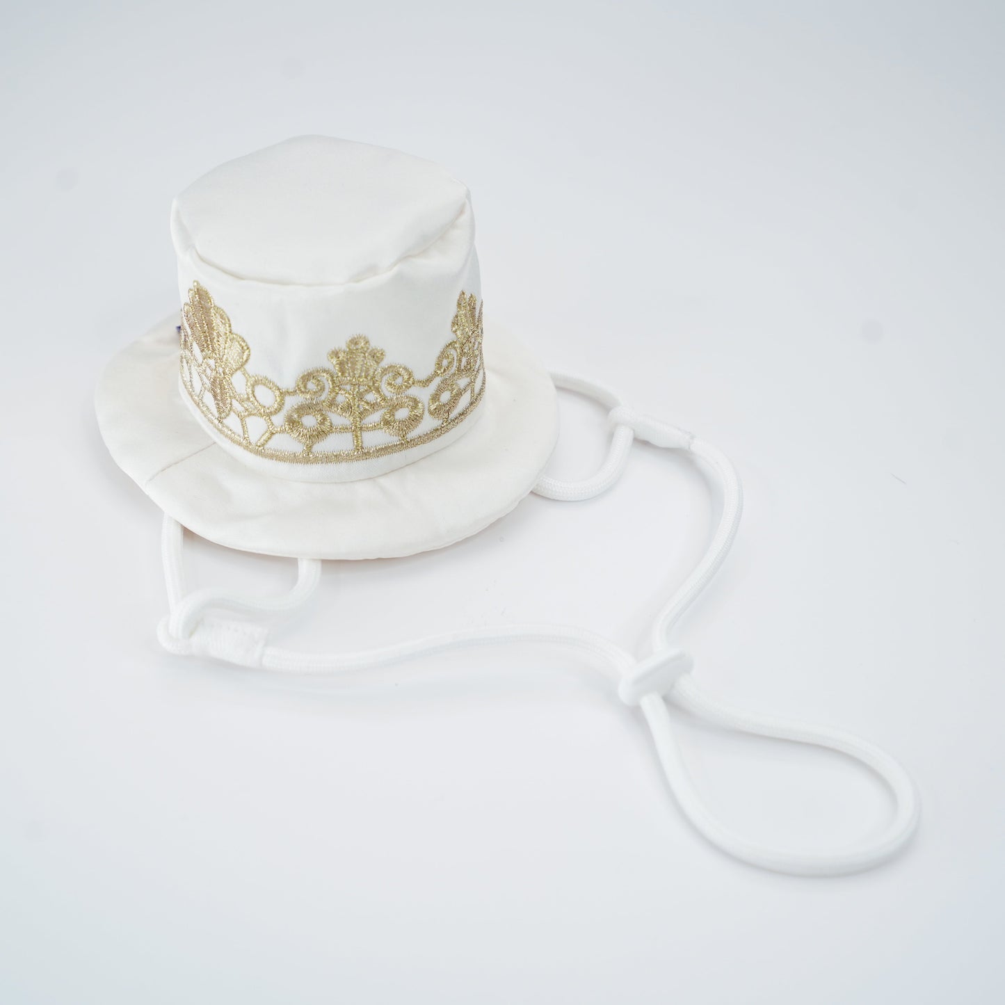 MOMOJI Sovereign (3-Bridal Alabaster Silk) | Pet Hat