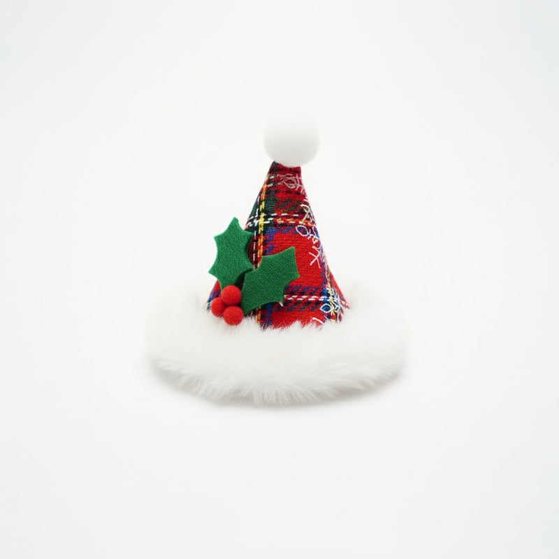 [Pre-order] MOMOJI Hat + Neckwear Set (Christmas Plaid Red)