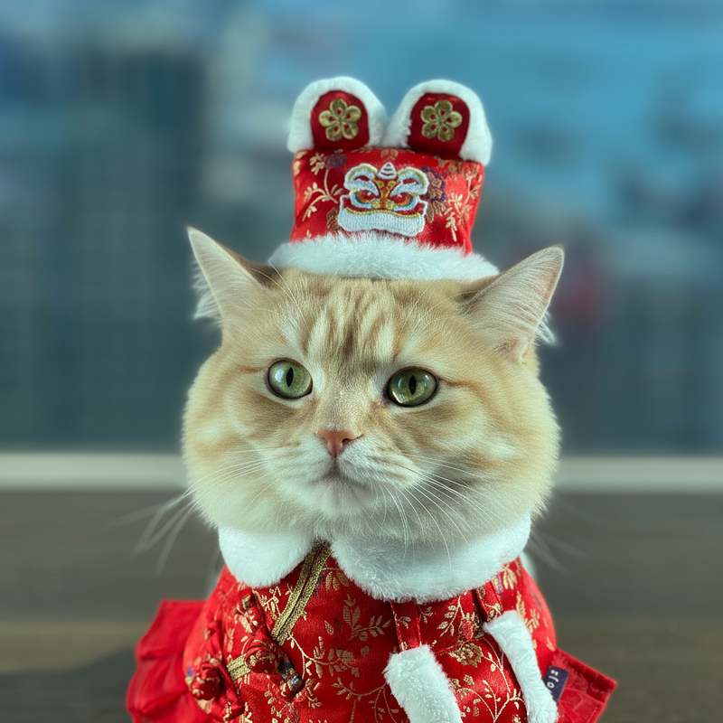 MOMOJI Dancing Lion 舞獅 | Pet LNY Hat