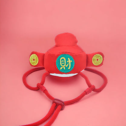 MOMOJI God of Wealth 財神 | Pet LNY Hat