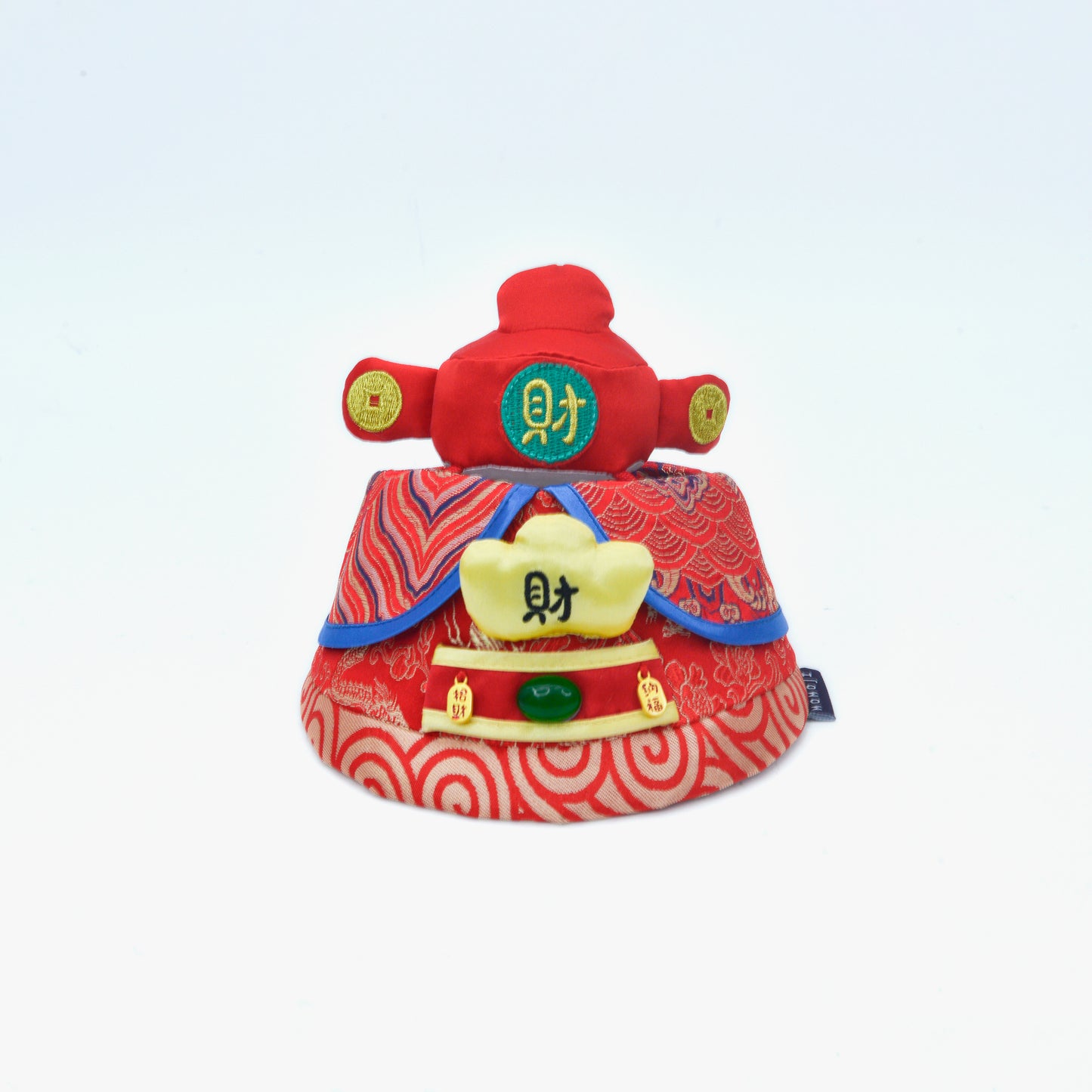 MOMOJI God of Wealth 財神 (Maroon Red) | LNY Hat + Neckwear Set