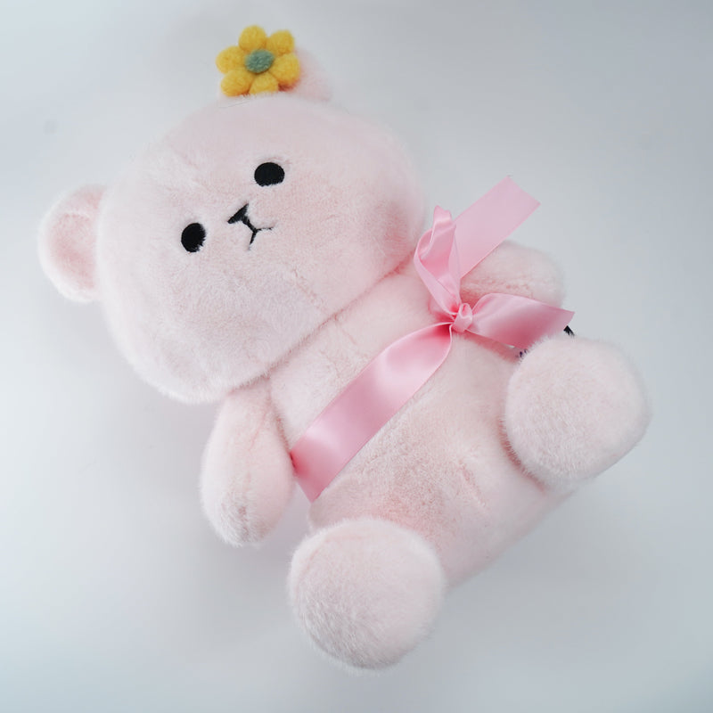 Momoji Bear Family (1-Pink Bear | Flower Princess) | Pet Plushie