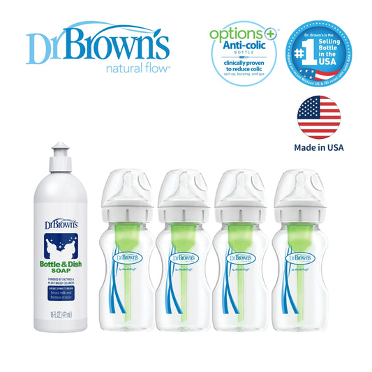 Dr. Brown's 仿母乳排氣奶樽 (PP) 套裝