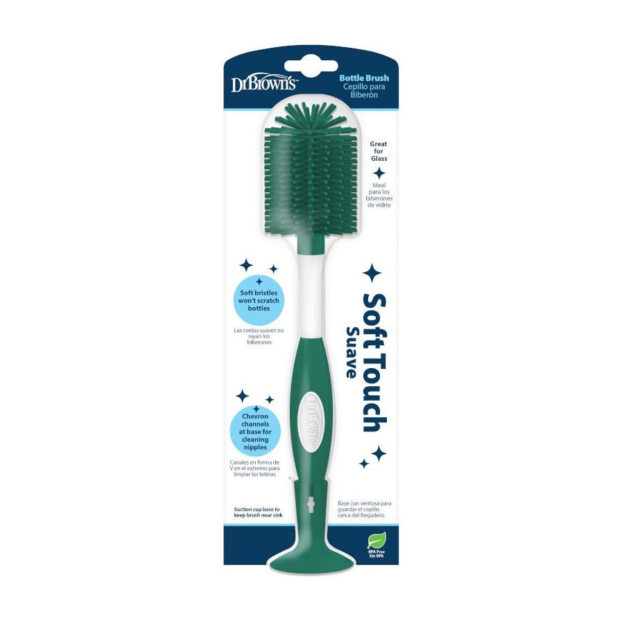 Dr. Brown's Soft Touch Bottle Brush (Sterilizer Safe) - Green