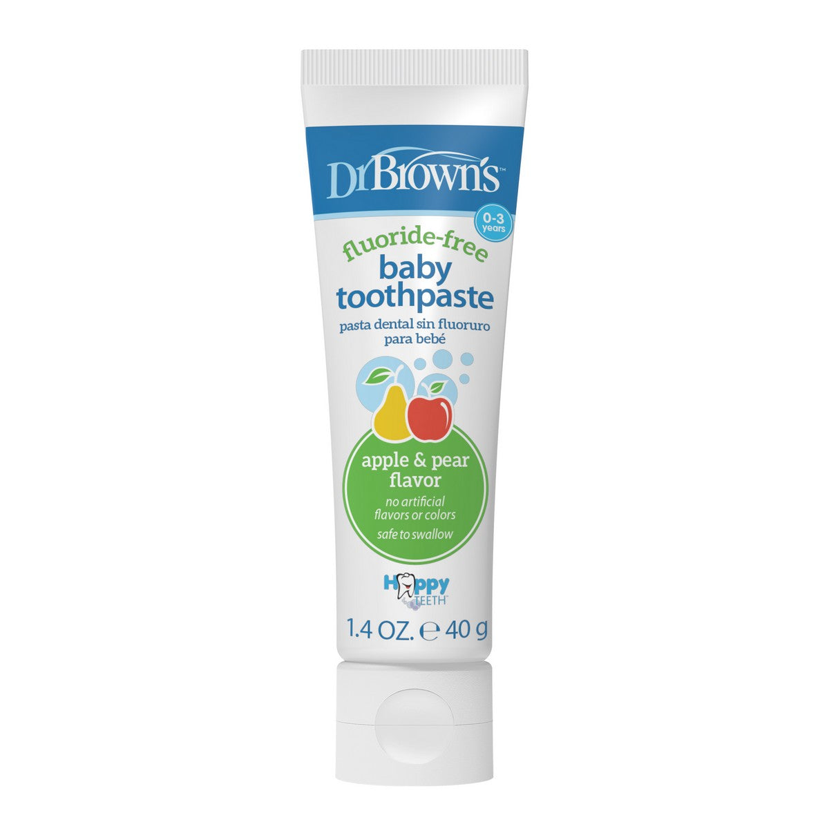 Brown's Natural Baby Toothpaste (Safe to Swallow) - Pear & Apple
