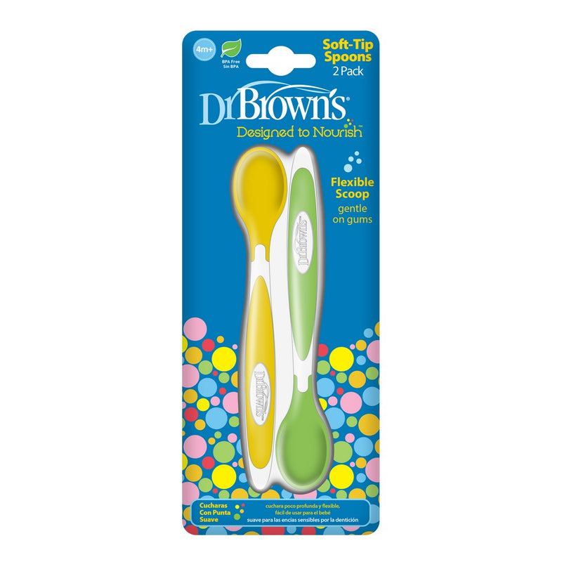Dr. Brown's 軟膠幼兒餐匙２支裝