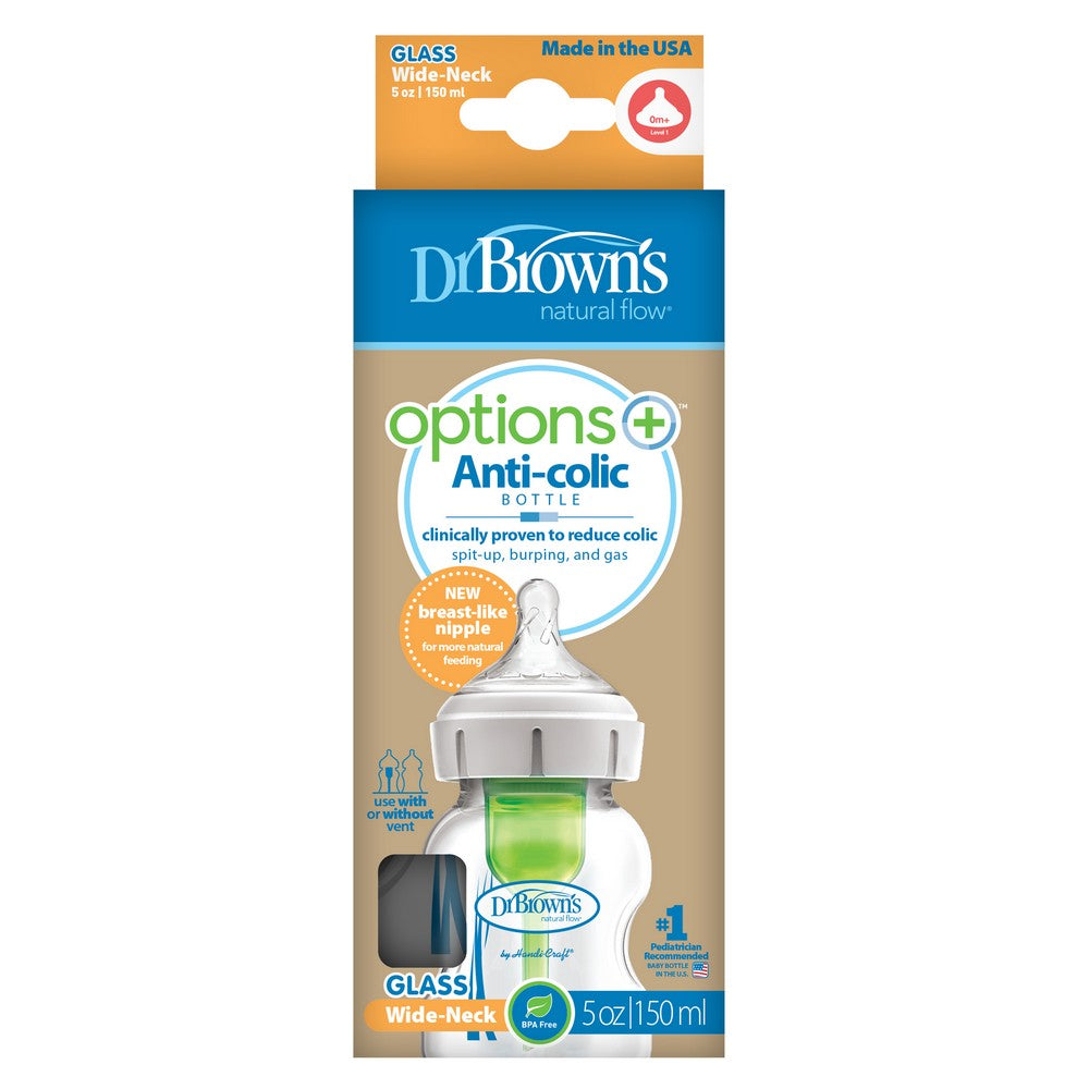 Dr. Brown's Options+ Anti-Colic Bottle - Glass 5oz