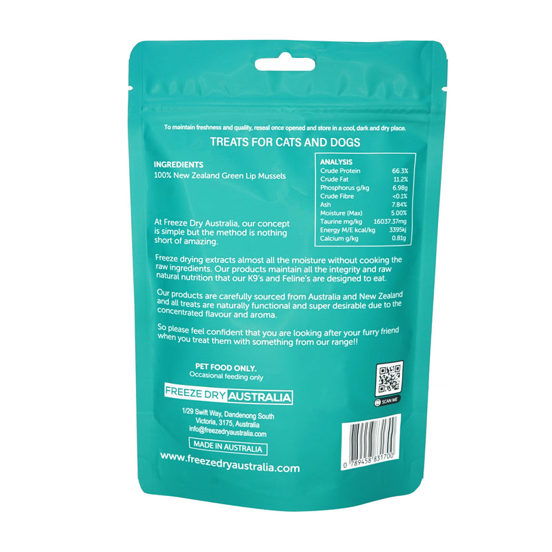 Freeze Dry Australia 澳洲凍乾青口 70g