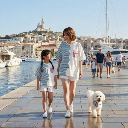 MOMOJI Marseille (3-Breton Seashell) | Pet Neckwear