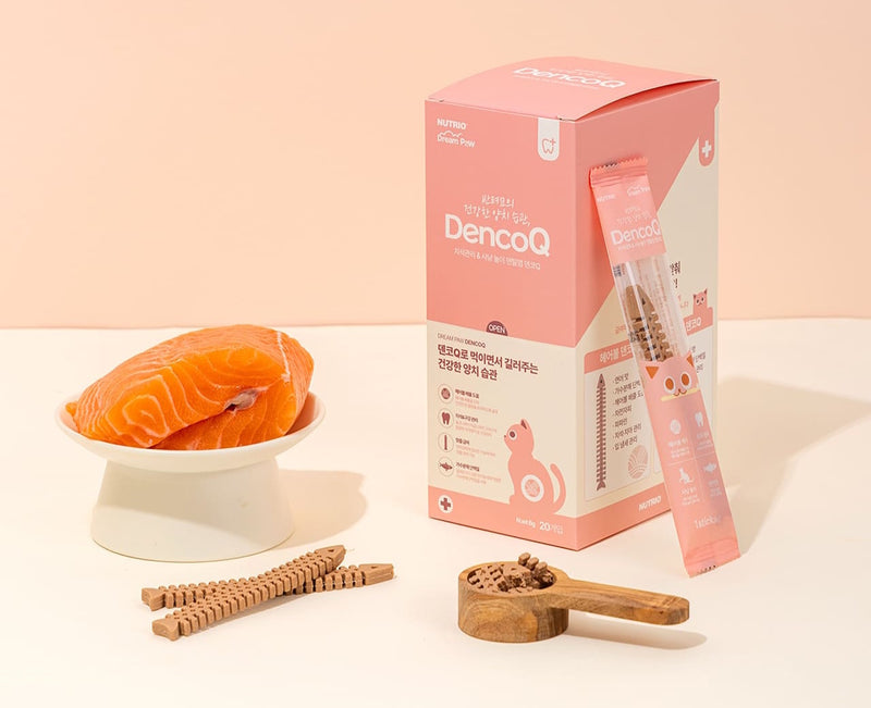 Nutrio DencoQ 蜂窩咬咬潔牙棒 (貓咪) 7g - 三文魚