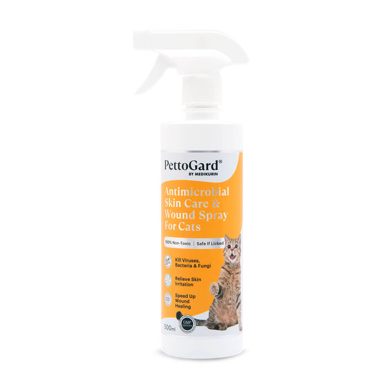 Antimicrobial Skin Care & Wound Spray for Cats 500ml