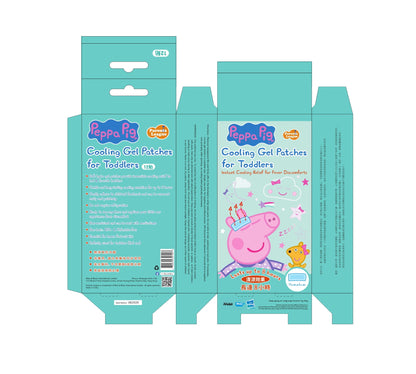 PEPPA PIG Cooling Gel Patches for Toddlers 12s