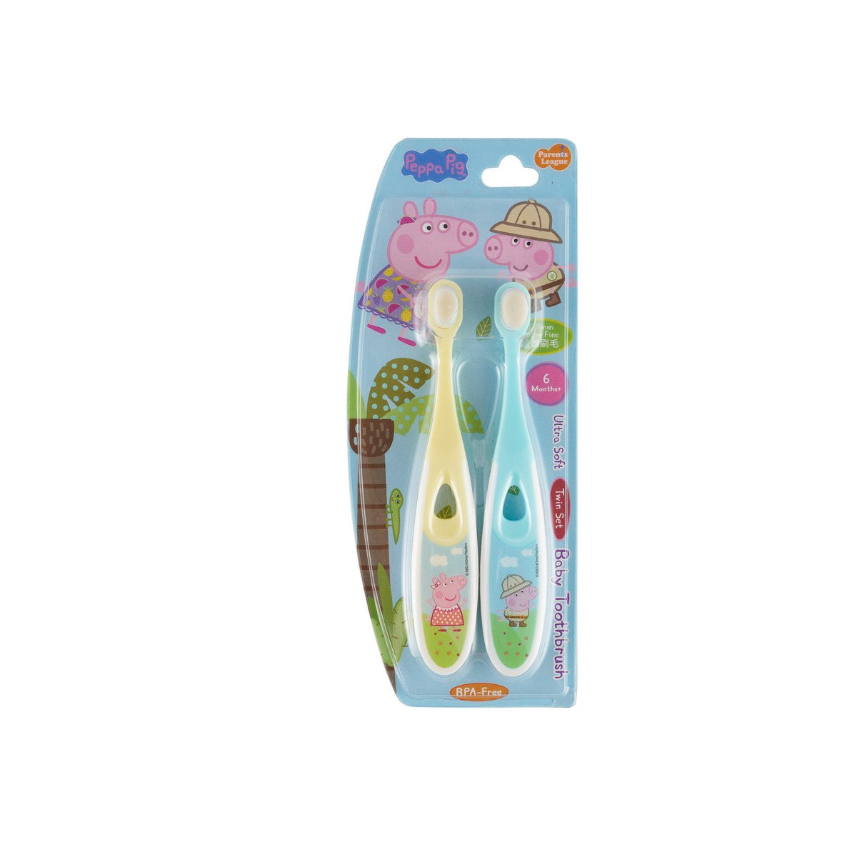 PEPPA PIG Ultra-dense Ultra-soft Toothbrush for Kids (2 Pack)