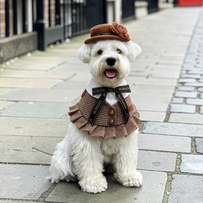 MOMOJI Picadilly (1-Caramel Velvet Brown) | Pet Hat