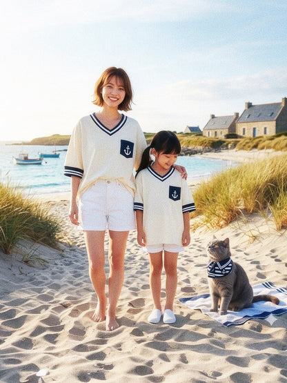 [Pre-order] MOMOJI Santiano (1-Heritage Stripe Navy) | Pet Neckwear