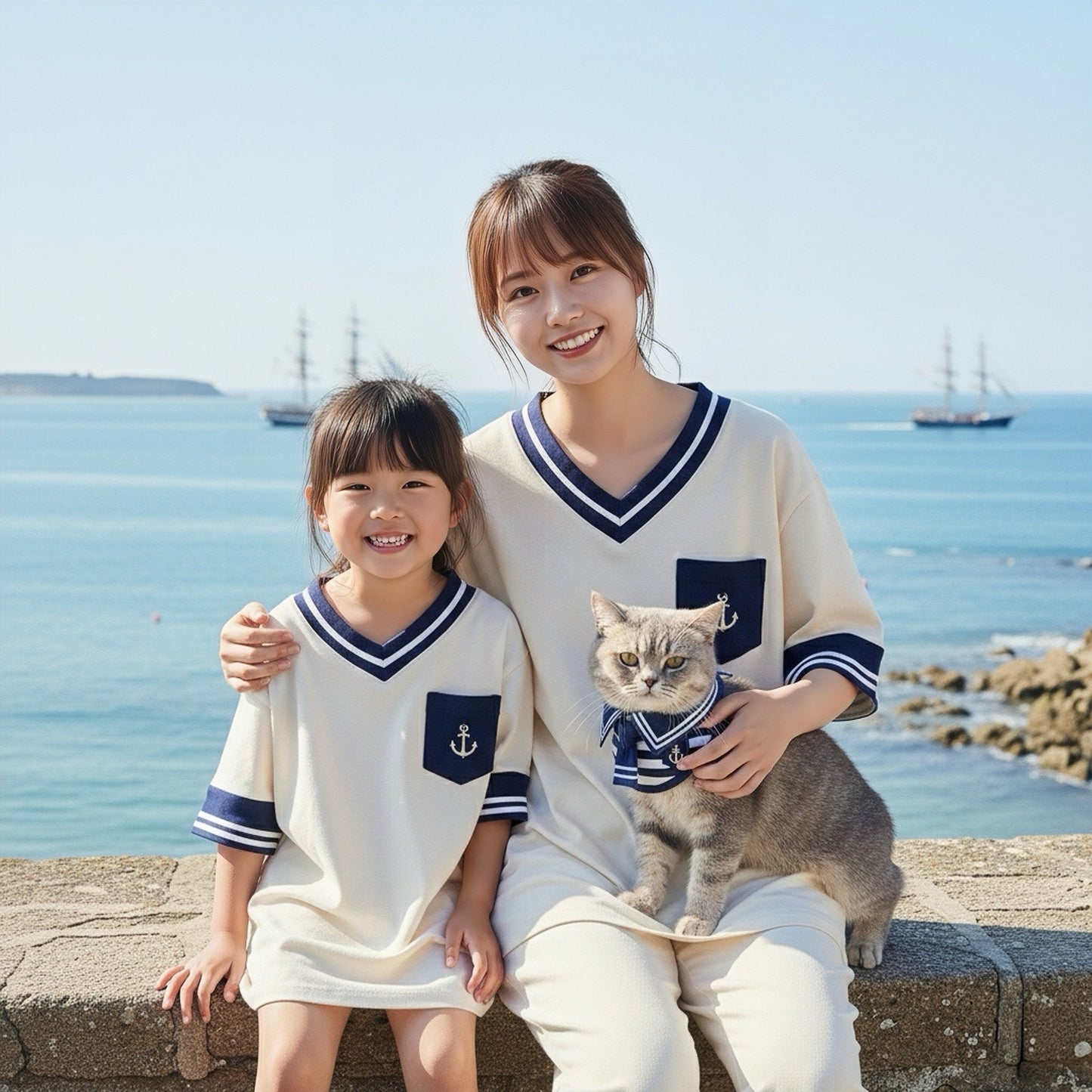 [Pre-order] MOMOJI Santiano Tee (1-Ivory Cream) | Hooman (Adult/Kids)