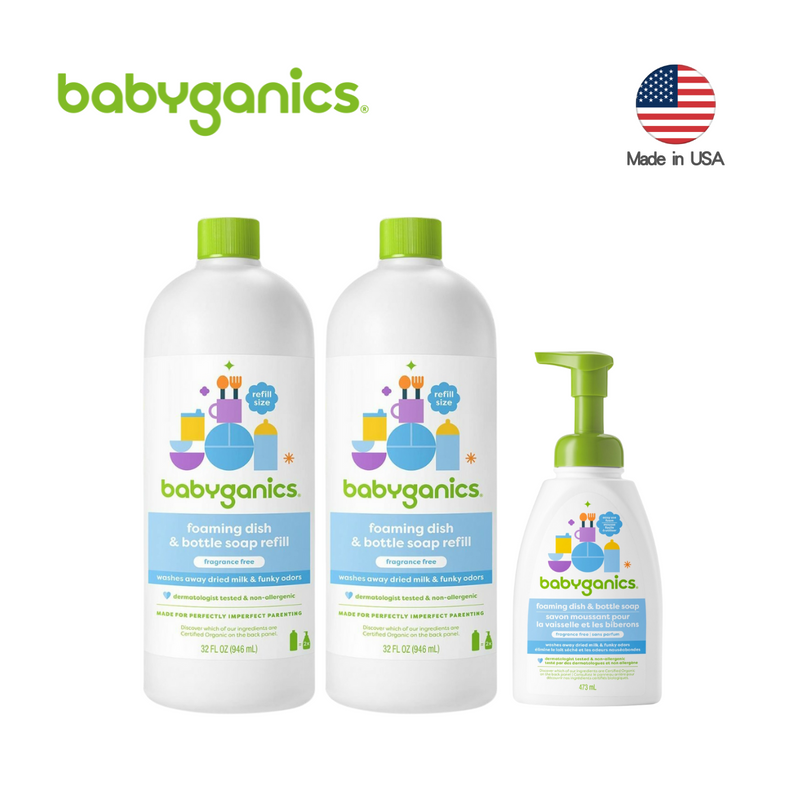 babyganics 奶樽洗潔液套裝 3