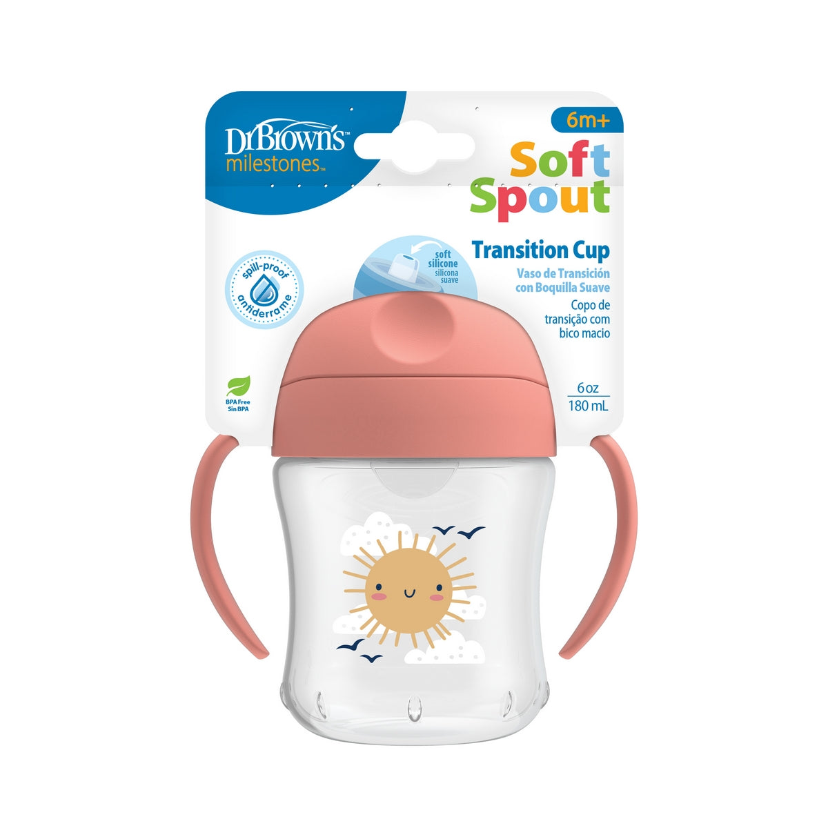 Dr. Brown's Soft-Spout Cup with Handles 6oz