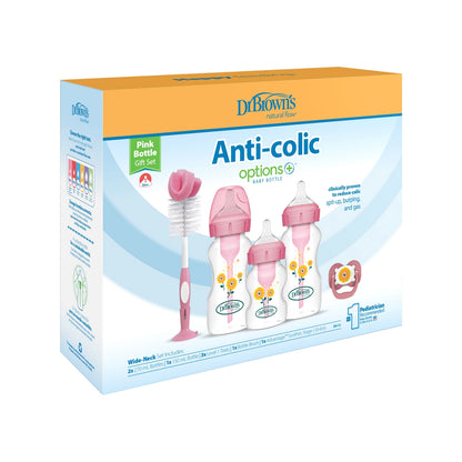 Opt+ PP Bottles 2+1 & Brush Gift Set - Pink