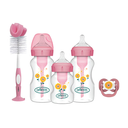 Opt+ PP Bottles 2+1 & Brush Gift Set - Pink