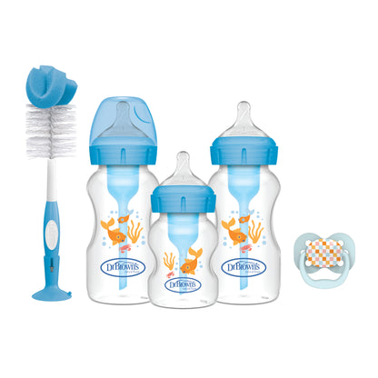 Opt+ PP Bottles 2+1 & Brush Gift Set - Blue