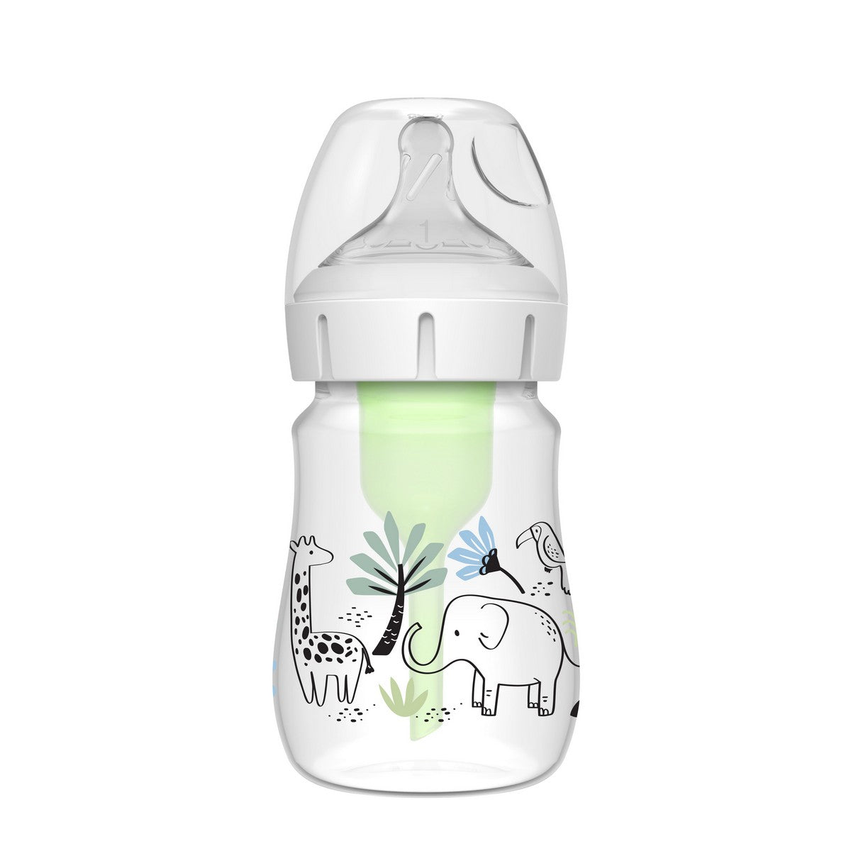 Options+ 仿母乳排氣奶樽 - 樹林彩繪 PP 5oz
