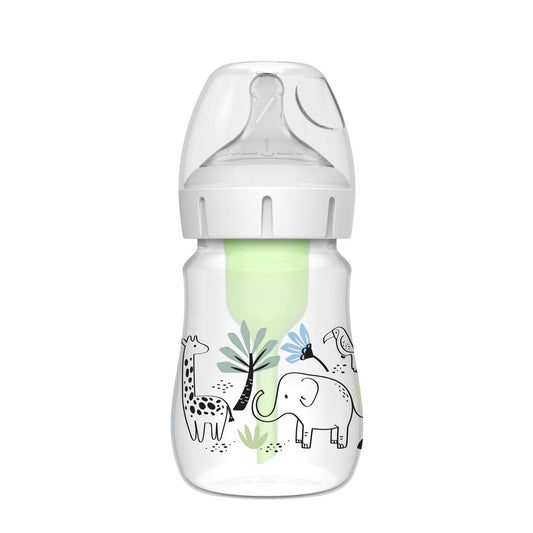 Options+ 仿母乳排氣奶樽 - 樹林彩繪 PP 5oz