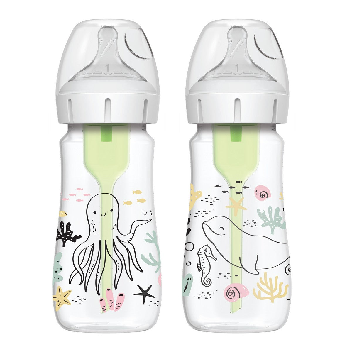 Dr. Brown's Options+ Anti-Colic Bottle - Ocean PP 9oz 2s