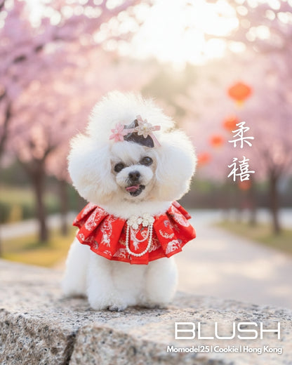 MOMOJI Blush 柔禧 | Pet LNY Neckwear