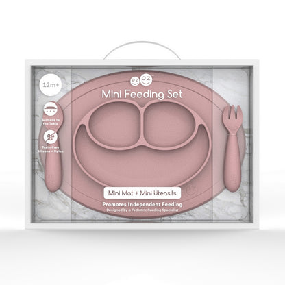 Ezpz Silicone Mini Mat + Utensils Feeding Set